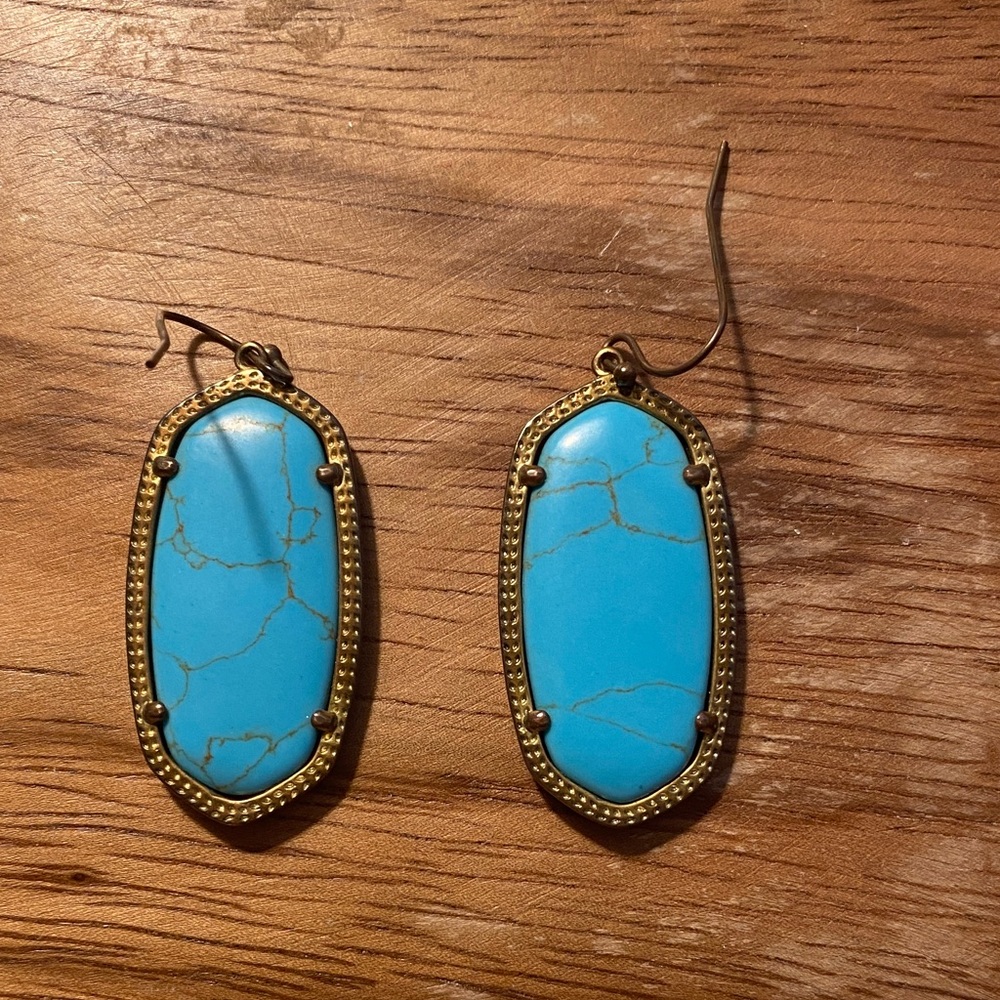 Kendra Scott Turquoise Elle Earrings